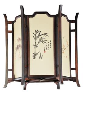 [红酸枝梅兰菊竹六角宫灯]